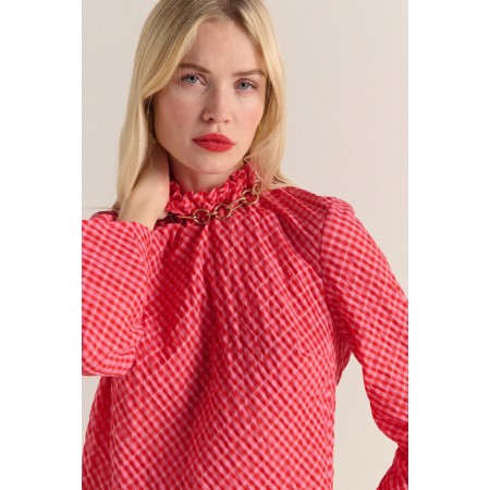 Robe Pépite vichy rose et rouge l'achat 