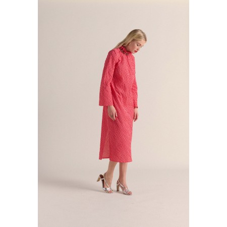 Robe Pépite vichy rose et rouge l'achat 