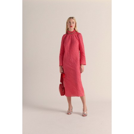 Robe Pépite vichy rose et rouge l'achat 