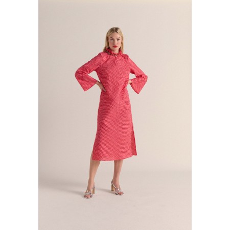 Robe Pépite vichy rose et rouge l'achat 